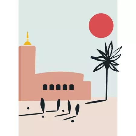 Wandbild Marrakech