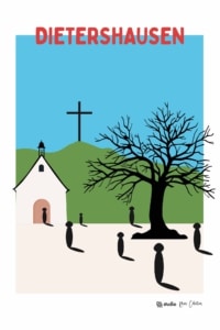 Wandbild Dietershausen Rhön