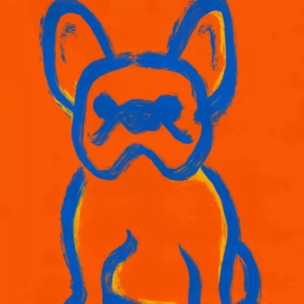 Wandbild Französiche Bulldogge